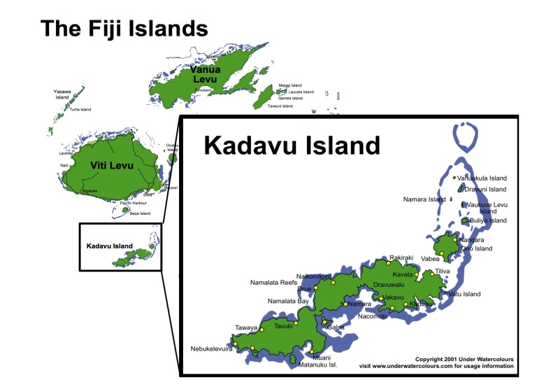 Kadavu map